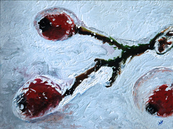 Frozen Berries an oil painting by J L Fleckenstein
